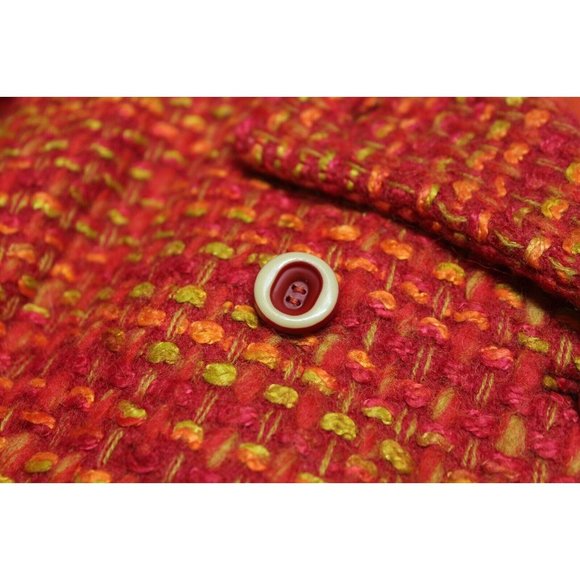 Retro 60s Joseph Magnin women's‎ chunky tweed mod couture Mad Man skirt suit set - Picture 15 of 16